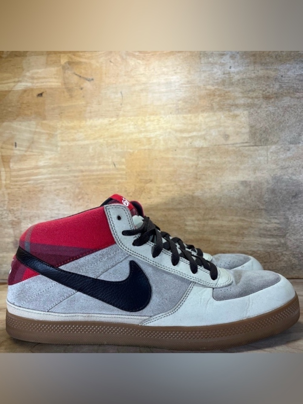 Nike 6.0 Mavrk Mid Mens Size 13 Shoes Sneakers Stone/Velvet 386611-201